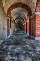 Portico Barracks Valfrè, Alessandria, Piedmont, Italy.