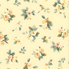 floral garden bloom flower pattern seamless wallpaper design illustration ornament decor