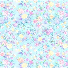 floral garden bloom flower pattern seamless wallpaper design illustration ornament decor