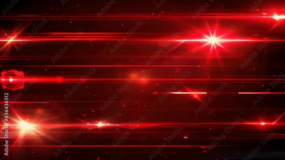 Poster a bright red light shining on a dark black surface, perfect for highlighting or emphasizing a point.