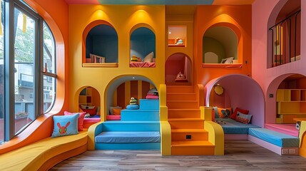 In the Netherlands, November 22, 2016: Kids room detail