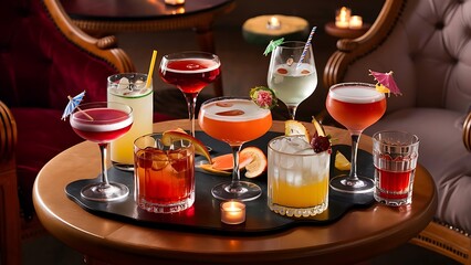 Many alcoholic cocktails