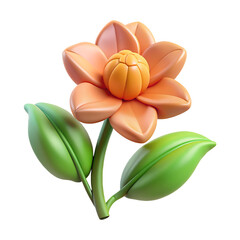 Obraz premium PoisonIvy Flower Hyperrealistic Highly Detailed Isolated On Transparent Background PNG File