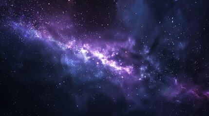 Fototapeta premium Clearly milky way galaxy. Long exposure photograph. A Breathtaking View of the Milky Way Galaxy.