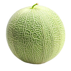 Fototapeta premium Honeydew melon isolated on transparent background - Generative AI 
