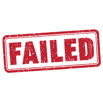 Failed Stamp Vector