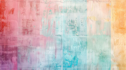Pastel Abstract Grunge Texture: Colorful Gradient Background, Artistic Wall Art, Subtle Vintage Colors, Distressed Painted Surface