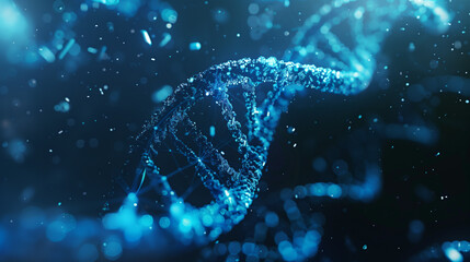 human DNA to symbolize research and technical progress, created with generative AI technology