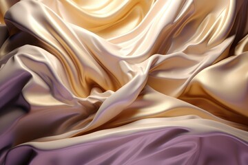 Obraz premium Abstract creative background of soft silky waves in pqstel colors