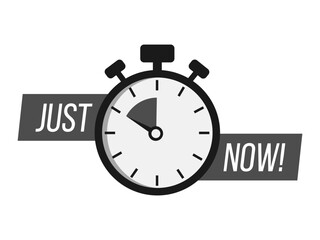 Limited offer. Sale countdown badge. Limited time only discount promotion. Vector illustration