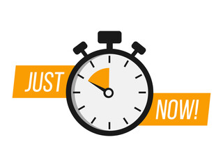 Limited offer. Sale countdown badge. Limited time only discount promotion. Vector illustration