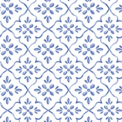 Gardinen Barock watercolor medallion watercolor damask repeat pattern vector file boho design  © Pattern-Design