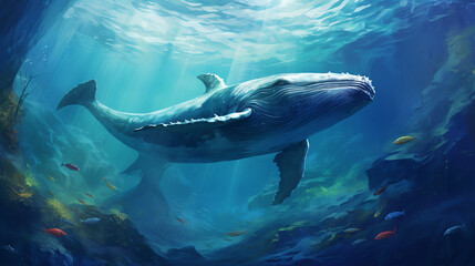 Fototapeta premium shark in the sea