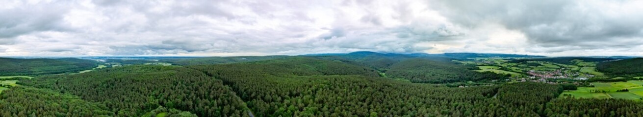 rhön, clouds, rain, sky, hill, unterfranken, franken, germany, travel, rain clouds, sunset