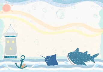 Summer sea beach background,banner 