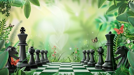 strategy, chess, game, competition, piece, play, king, sport, pawn, intelligence, knight, queen, checkmate, chessboard, concept, challenge, battle, banner, day, poster, success, illustration, white, b