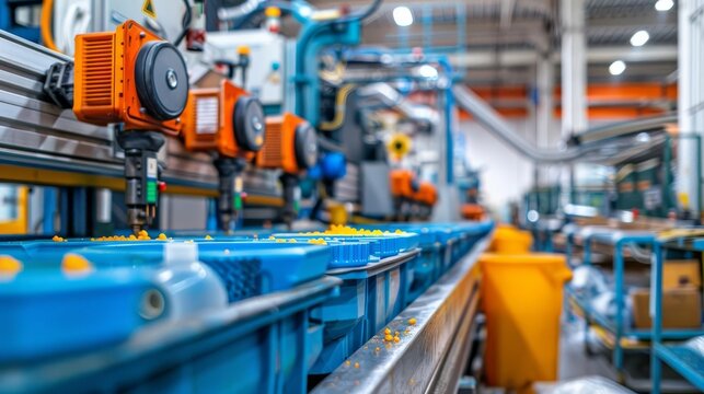 Plastic and polymer manufacturing Modern plastic manufacturing plant