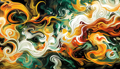 Dynamic swirling pattern abstract background