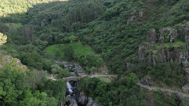 Ponte Mizarela, or Devils Bridge in Portugal
