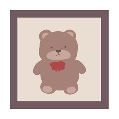 곰인형 액자