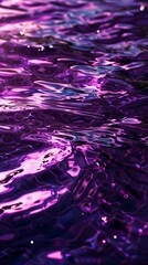 Purple and pink rippling water at sunset, abstract and serene concept