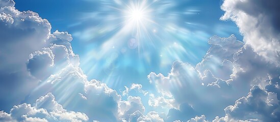 Divine and heavenly concept image with copy space for text or design.