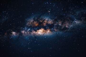 Fototapeta premium Cosmic marvels - vast universe and its countless galaxies, highlighting the awe-inspiring scale and enigmatic nature of the cosmos, and the secrets it holds.