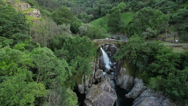 Ponte Mizarela, or Devils Bridge in Portugal