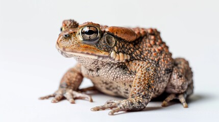 Fototapeta premium African Tree Toad on white background 