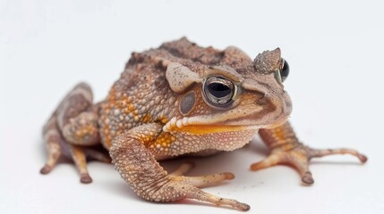 Obraz premium African Tree Toad on white background 
