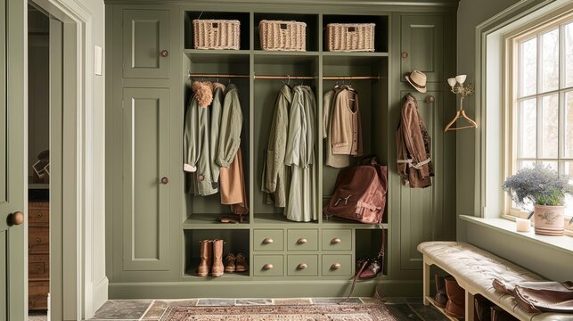  -  Perfect for a boot room, walk-in wardrobe, or any English countryside-style home.,  Ideal for inspiring home d&Atilde;&copy;cor and design projects.