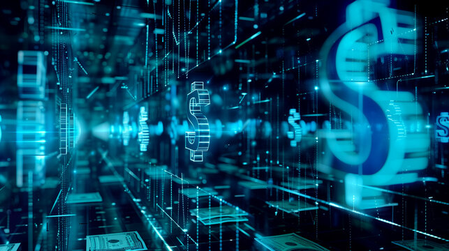 digital business financial transaction, cash flow in business, secure finance network, business finance concept photo