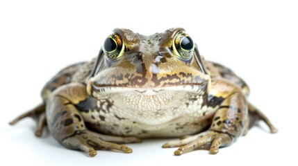 Fototapeta premium Bullfrog clearly photo on white background 
