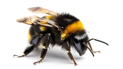 Bumblebee clearly photo on white background