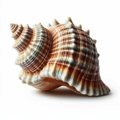 Obraz premium Seashell isolated on a white background