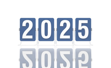 New Year 2025 Creative Design Concept - 3D Rendered Image	
