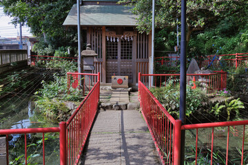 神社の弁天池