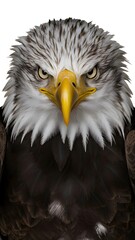 Obraz premium a bald eagle with a yellow beak