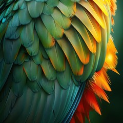 Obraz premium Dive into the world of feather textures with vibrant bird plumage in this highquality background featuring realistic animal designs and intricate details.