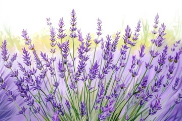 Naklejka premium Close-up of lavender flowers in sharp focus.