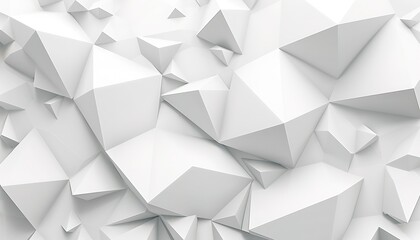 Obraz premium Abstract white 3d polygonal