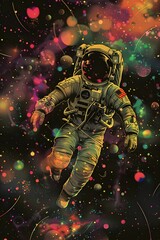 Fototapeta premium astronaut in space