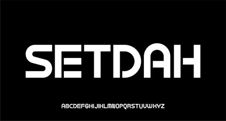 Obraz premium BOLD CONDENSED FONT FOR POSTER AND HEADLINE TYPEFACE