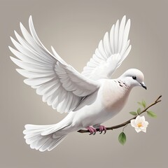 Realistic Serenity, a cute dove