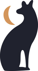 Wolf Howling at Moon