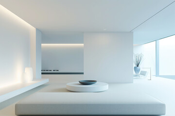 Fototapeta premium Modern Minimalist Living Space