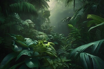 Pattern of tropical rain forest