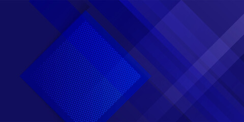 Obraz premium Modern abstract white and blue background with 3D Overlap layers effect.