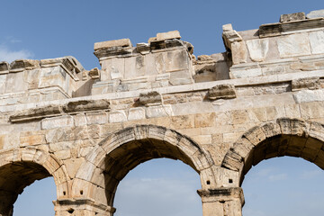 Old historic arch at Pamukkale, Turkey