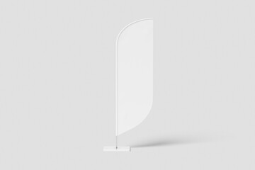 Blank Feather Flag Mockup